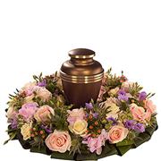 Pink Urn Wreath